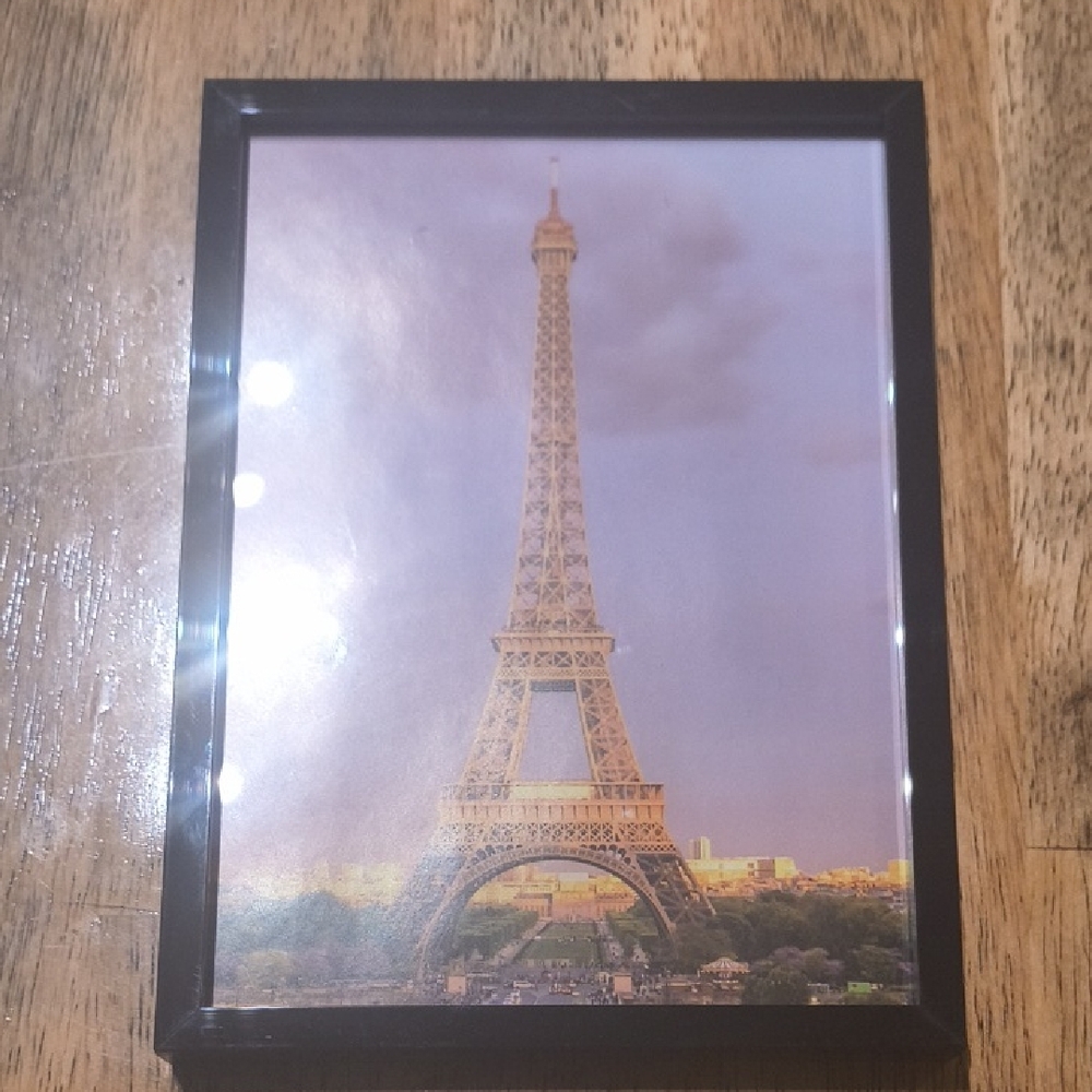 Black Framed Eiffel Tower Wall Art